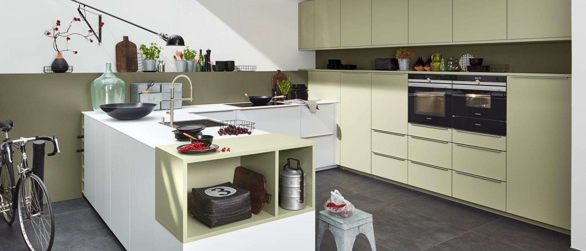 U Küchen Nolte Küchen Avocado Lack