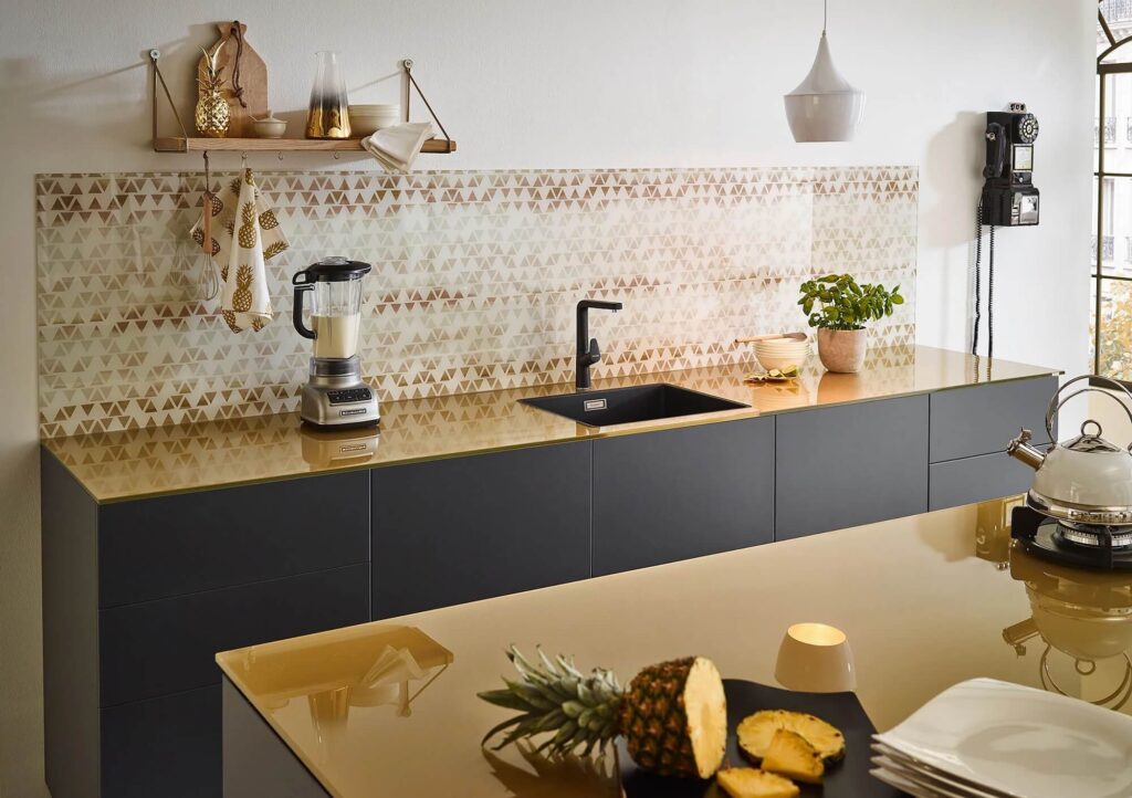 Lechner Glas Arbeitsplatte Pflege