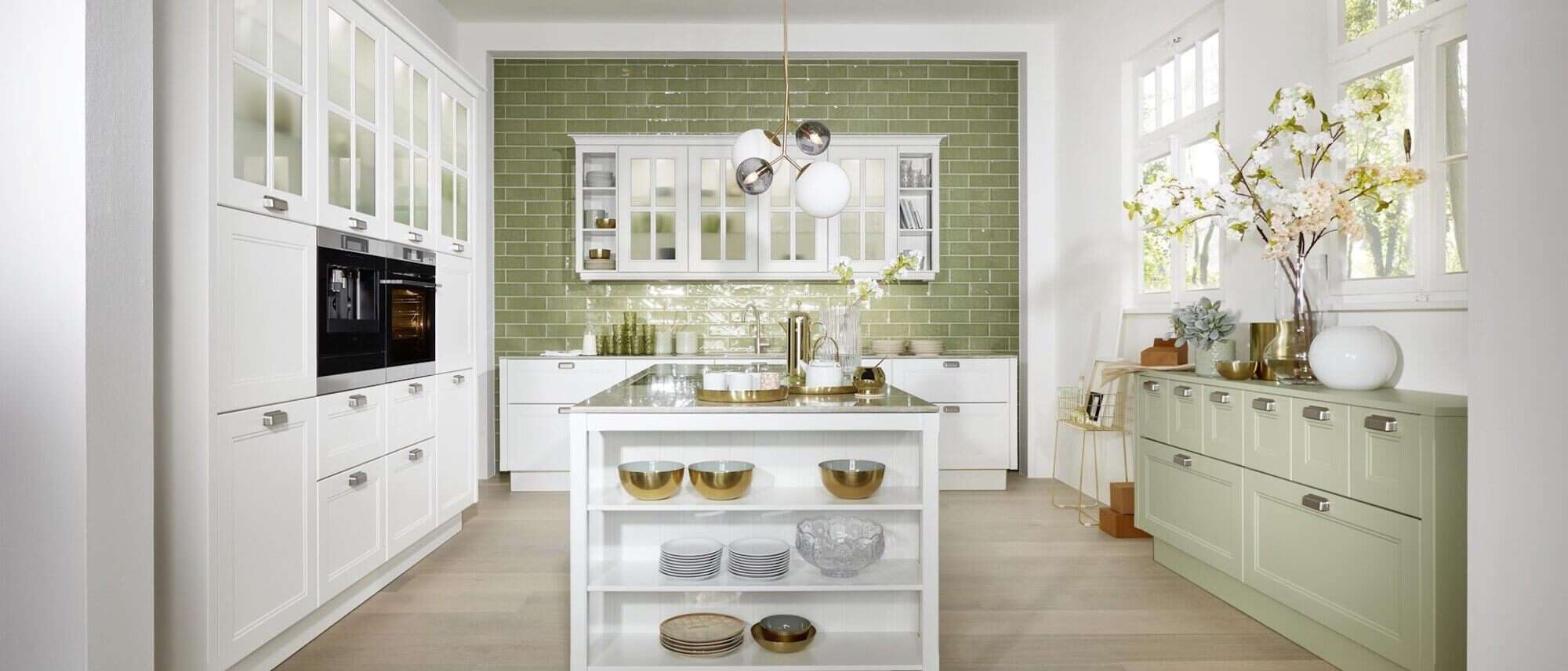 Landhausküche Avocado